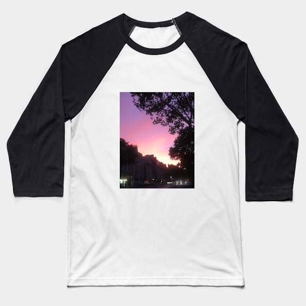 Sunset Photo Baseball T-Shirt by Patterncloud